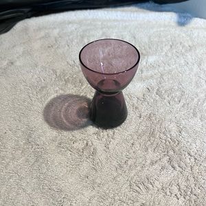 Morgantown Burgundy candlestick holder